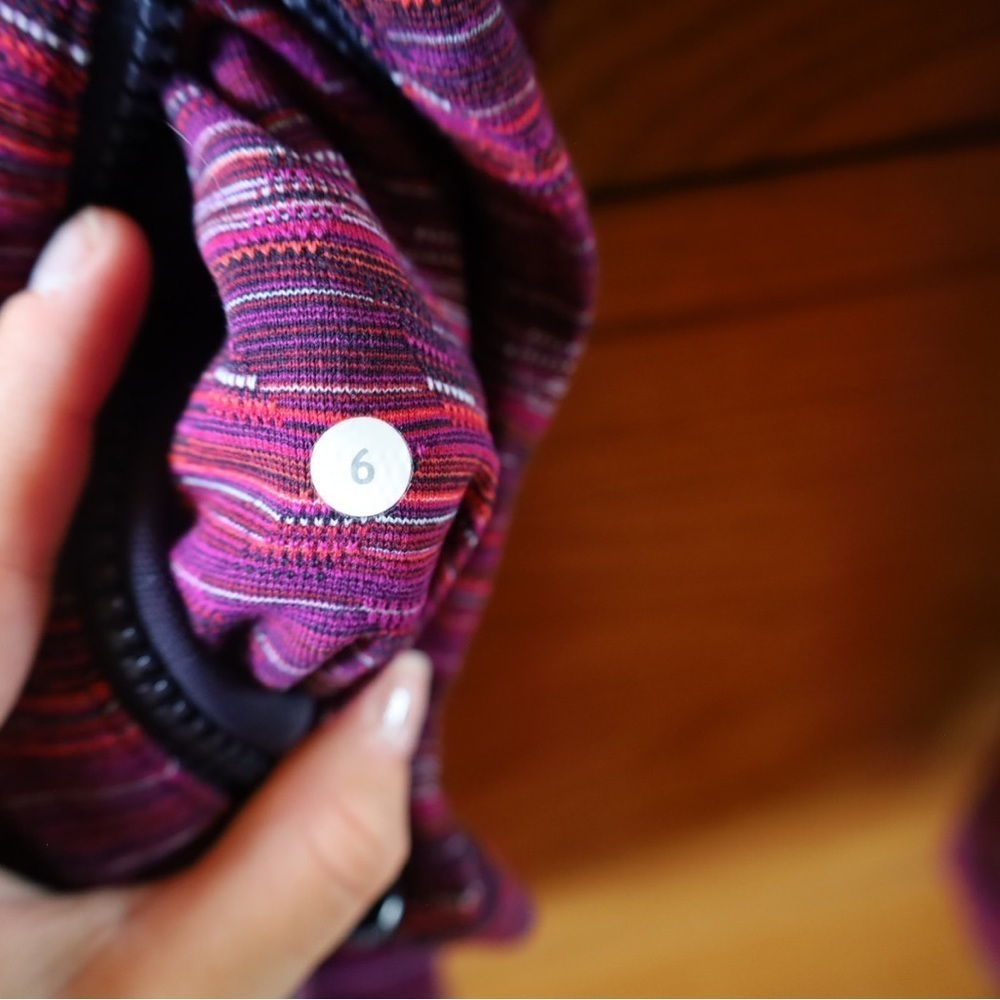Lululemon Define Jacket in Space Dye Twist Regal Plum Alarming Womens Size 6 - Picture 11 of 11